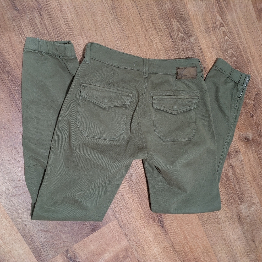 Mavi Jeans IVY  Mid-Rise slim Cargo colo Green Size 24 - Picture 8 of 9